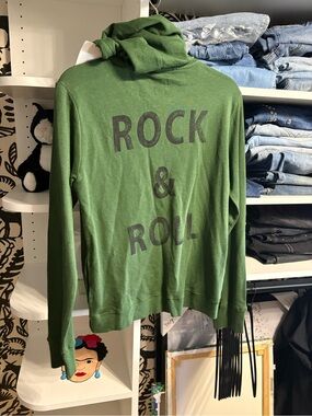 NWT Green "Rock & Roll" Hoodie
